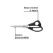 Tijera 7" para casa y oficina, de acero inoxidable, PRETUL