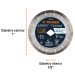 Disco de diamante de 7" x 1.6 mm, corte de porcelanato