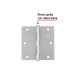 Bisagra cuadrada 3-1/2", satinado, cabeza plana, BASIC