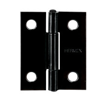 Bisagra rectangular 1-1/2" negra, HERMEX