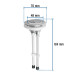 Botón superior universal para válvula dual de WC, FOSET