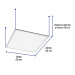 Panel LED 45W 4000K, 60x60 cm, empotrable/colgante VOLTECK