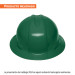 Casco de seguridad ala ancha, verde, TRUPER