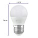 Lámpara de LED, A19, 3 W, luz calida, Volteck Basic