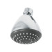 Regadera redonda 3-1/4", ABS, sin brazo, cromo, AERO