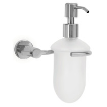 Dispensador de jabón a pared en acabado cromo, FOSET ELEMENT