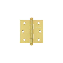 Bisagra cuadrada 2-1/2", latonado, cabeza redonda, HERMEX