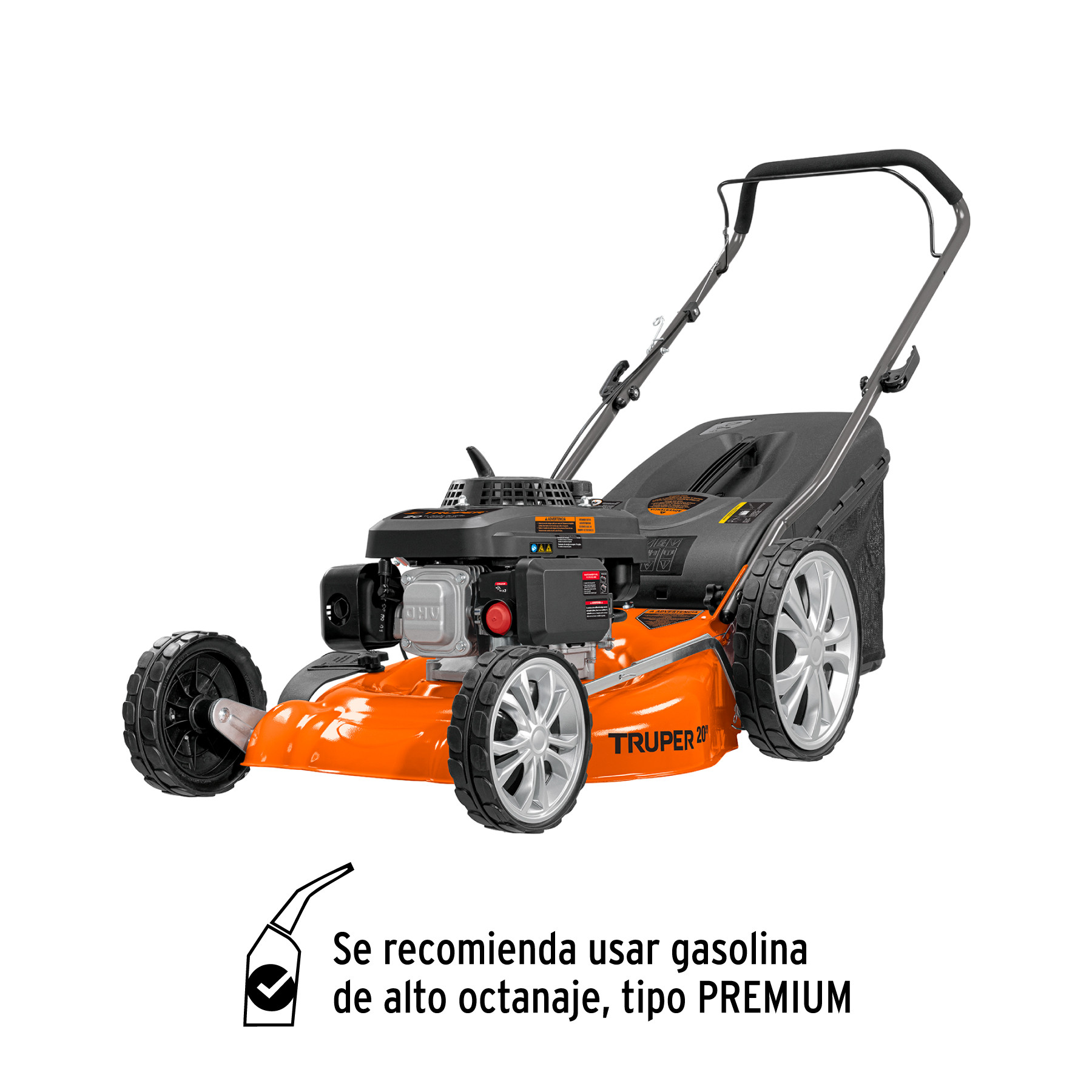 Podadora con motor a gasolina de 5 HP, 20" de corte, TRUPER