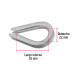 Bolsa con 10 guardacabos para cable de acero de 1/8", FIERO