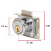 Cerradura para mueble, modelo 24, cromo, HERMEX