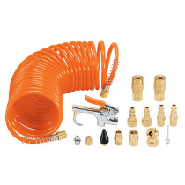 Juego de 15 accesorios neumáticos, cuerda 1/4" NPT, TRUPER