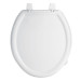 Asiento redondo ligero para WC, abierto, blanco, BASIC