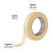 Cinta masking tape de 1" x 50 m, TRUPER
