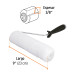 Rodillo para pintar 9 x 3/8" superficies lisas, TRUPER