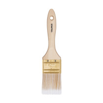 Brocha cerdas sintéticas 2" corte recto, mango de madera