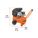 Kit Compresor lub, 25L, manguera y pistola grav,127V, TRUPER