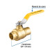 Válvula de esfera para gas, soldable, 3/4", alta presión