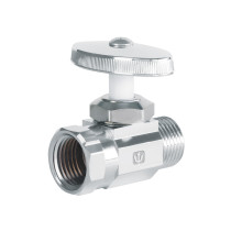 Llave angular recta 1/2",multivuelta, roscable, FOSET