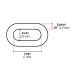 Metro de cadena galvanizada de 1/8", 75 m en cubeta, FIERO