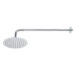 Regadera plato redondo 8" con brazo, cromo, FOSET RIVIERA