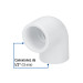 Codo 90° de PVC de 1/2", FOSET