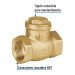 Válvula check horizontal de latón, 1", FOSET