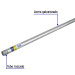 Tubo Conduit 1/2" pared gruesa (1.6 mm), et. amarilla, 3 m