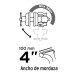 Tornillo de banco 4" de hierro gris, PRETUL