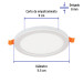 Luminario LED plafón 8W 6500K, ajustable, redondo, VOLTECK