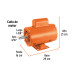 Motor eléctrico monofásico de 1/2 HP, baja velocidad, TRUPER