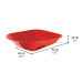 Carretilla 4 ft3 roja, neumática, bastidor tubular, PRETUL