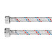 Manguera p/WC, aluminio, 1/2" x 7/8", 35 cm, BASIC