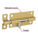 Pasador de barril de acero latón 4", HERMEX