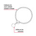 Collar de entrenamiento para perro, 45 cm, eslabón 2.5 mm