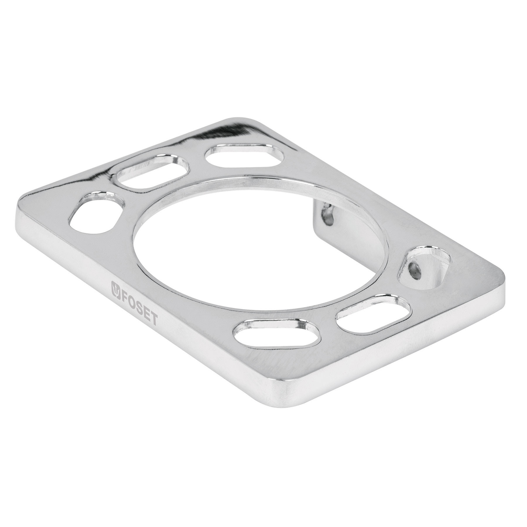 Portavaso cepillero, metálico, cromo, BASIC