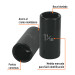 Dado largo impacto de 1-1/16", 6 puntas, cuadro 1/2",Truper