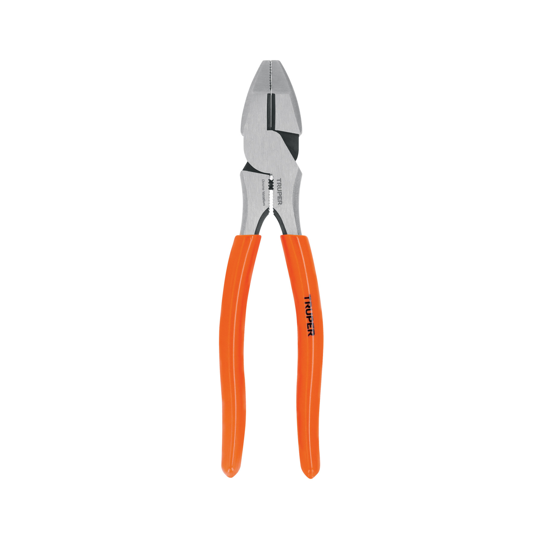 Pinza para electricista 8" alta palanca mango PVC, TRUPER