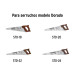 Bolsa c/10 tornillos p/serruchos Selecto, Dorado y Diamante