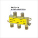 Divisor coaxial de 1 entrada y 4 salidas, VOLTECK