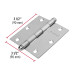 Bisagra cuadrada 3-1/2", satinado, cabeza redonda, HERMEX