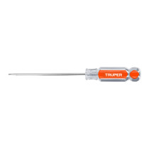 Desarmador cabinet 1/8" x 4" mango de acetato, TRUPER