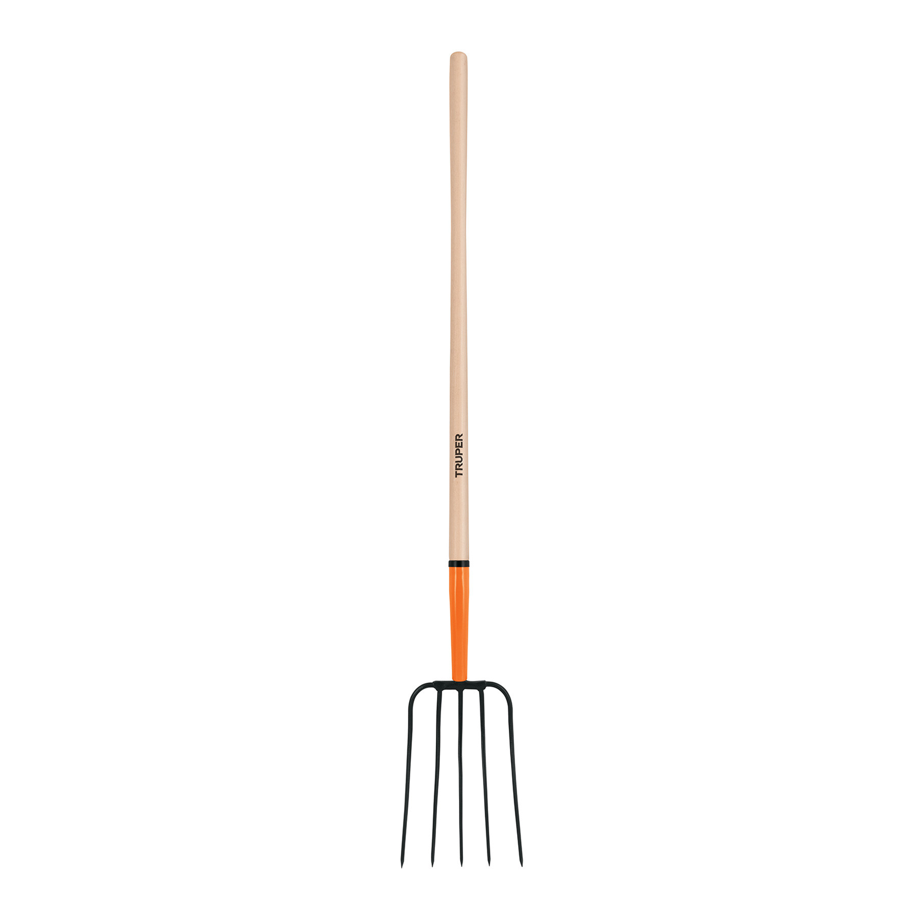 Bieldo para paja, 5 dientes, mango largo 48", TRUPER