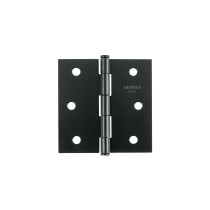 Bisagra cuadrada 3", negro mate, cabeza plana, BASIC