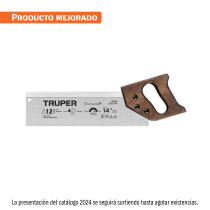 Serrucho de costilla 14" Diamante, 12 DPP, TRUPER