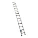 Escalera telescópica,13 peldaños, tipo II, capacidad 102kg