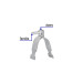 Abrazadera para perfil monocanal de 1 1/2", VOLTECK