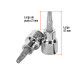 Dado punta torx T-30, cuadro 3/8", TRUPER