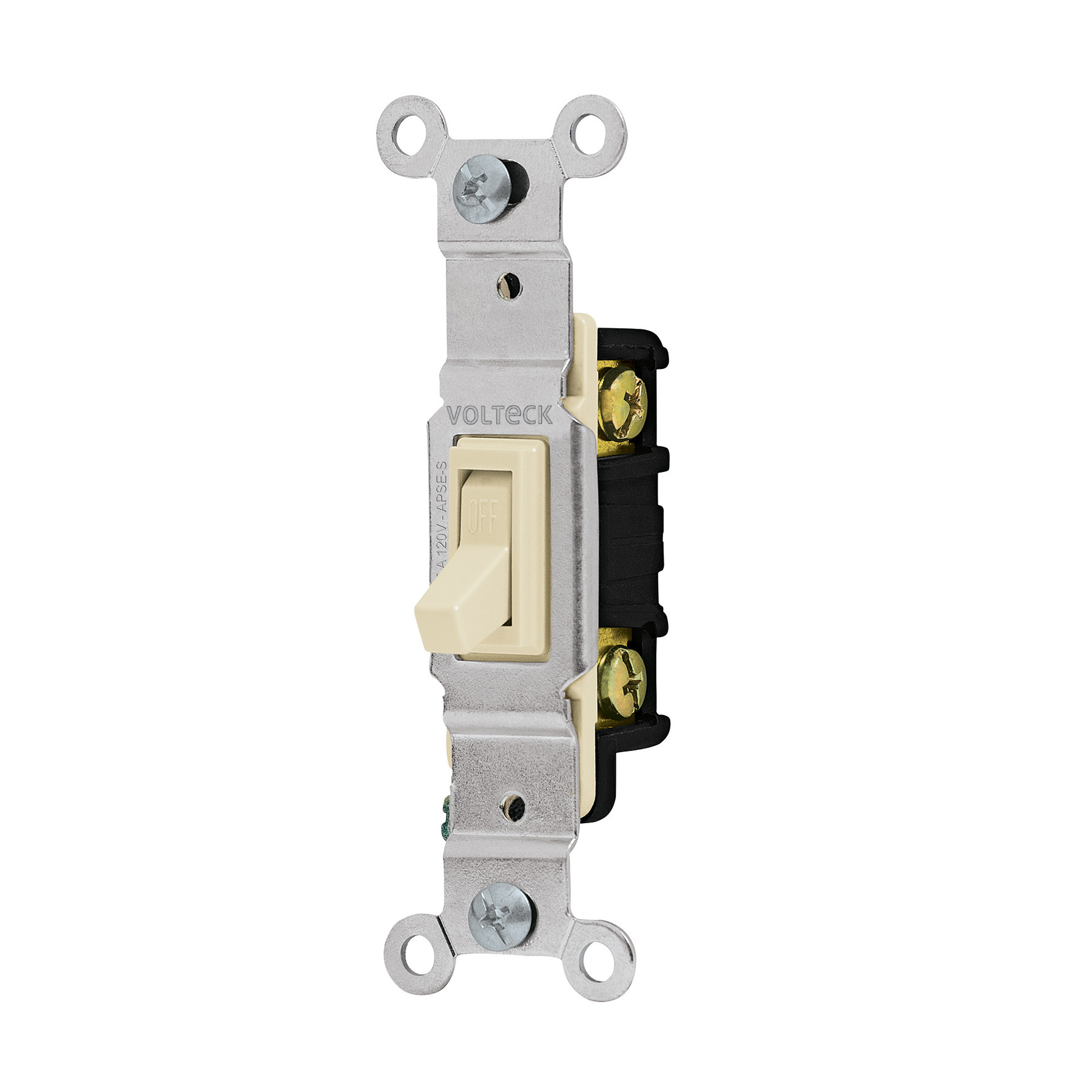 Interruptor vertical de palanca, Standard, marfil, VOLTECK