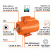 Motor eléctrico monofásico de 1/4 HP, baja velocidad, TRUPER