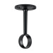 Soporte negro para tubo redondo de closet, HERMEX